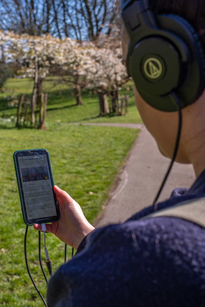 ECHOES app being used in Princes Park